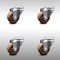 Service Caster 3.5 Inch SS High Temp Glass Filled Nylon Wheel Swivel Bolt Hole Caster Set SCC SCC-SSBH20S3514-GFNSHT-4 - alternate 1